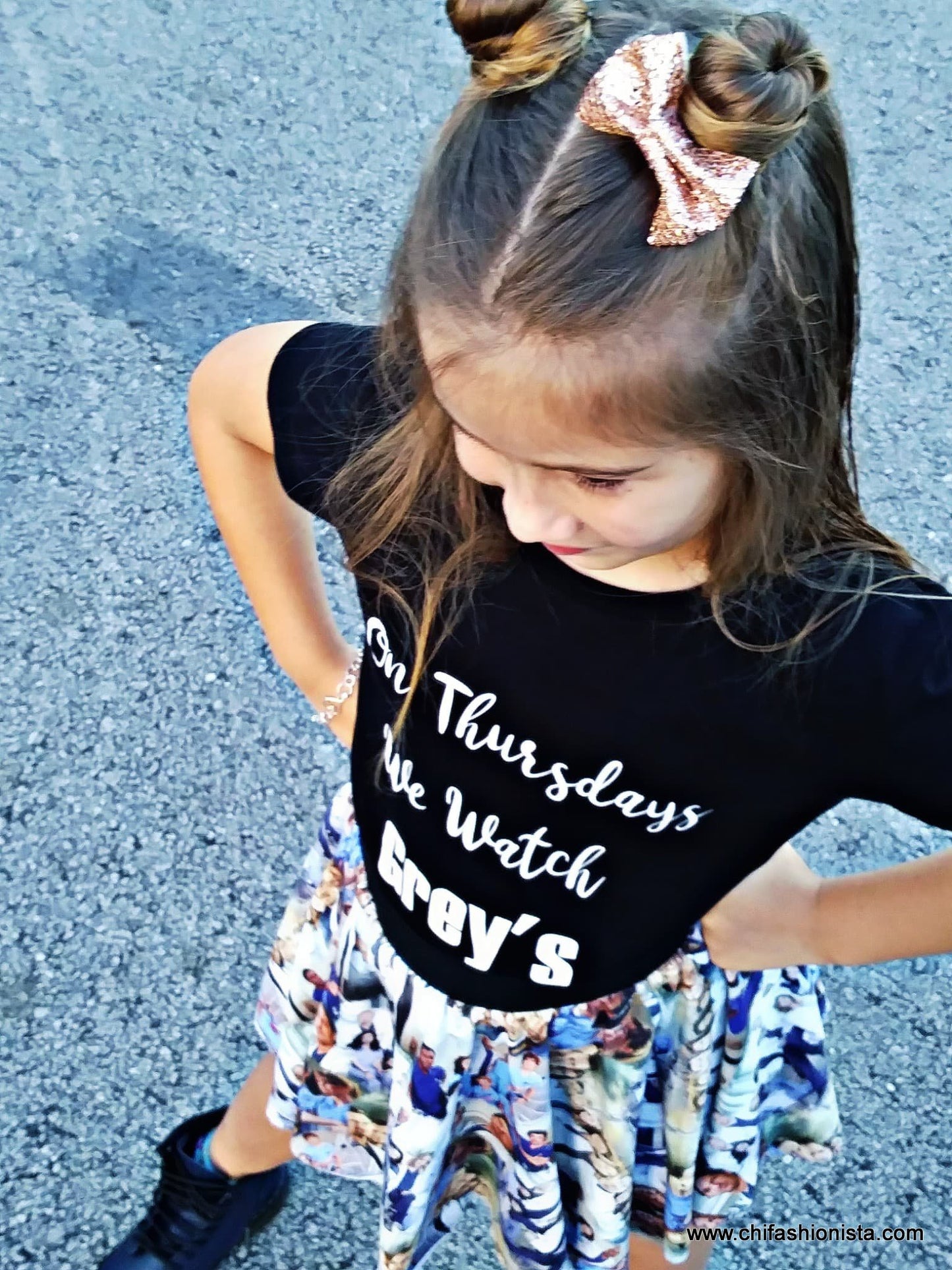 Handcrafted Children's Clothing, Clothing for Children and Parents, On Thursday's We Watch Grey's Shirt, chi-fashionista